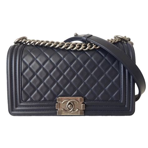 chanel blue boy|Chanel boys handbags.